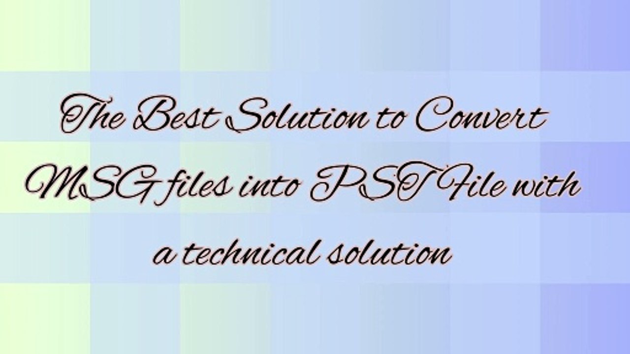 MailsClick The Best Solution to Convert MSG files into PST