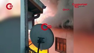 Başkent'te 4 eski Ankara evi yangında kullanılamaz hale geldi