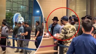 Salman Khan का मुंबई एअरपोर्ट पर दिखा खूबसूरत टोपी में नया लुक, पुलिस ने पैप्स को भाई से रखा दूर