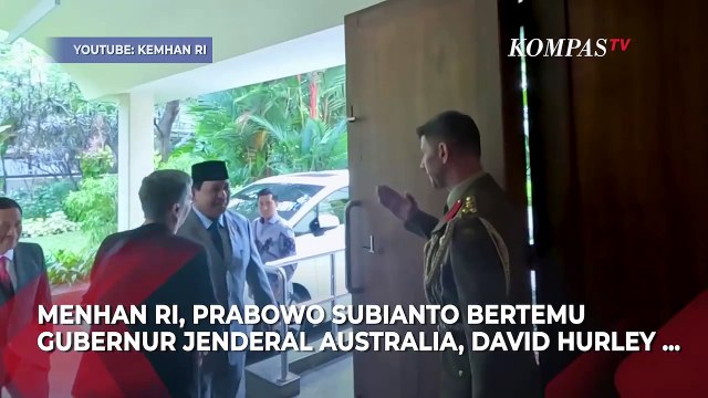 Tawa Menhan Prabowo Bertemu Gubernur Jenderal Australia David Hurley saat Kenang Masa Jadi Kadet