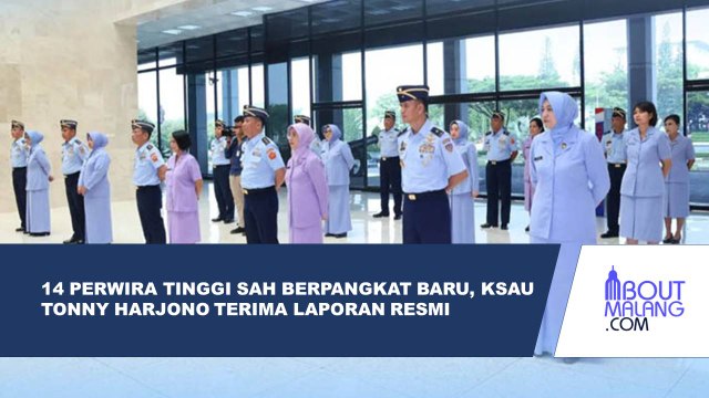KSAU MENERIMA LAPORAN KENAIKAN PANGKAT 14 PERWIRA TINGGI TNI AU