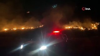 Ormanlık alanda korkutan yangın