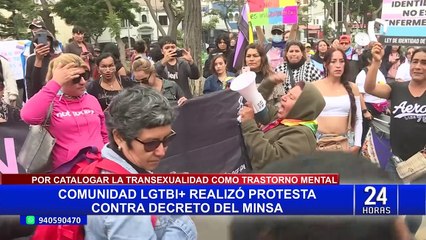 Comunidad LGTBI+ protesta por decreto del Minsa que califica como enfermedad la transexualidad