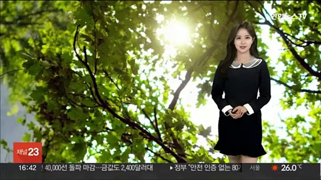 [날씨] 주말 맑고 화창…한낮 30도 안팎 초여름 더위