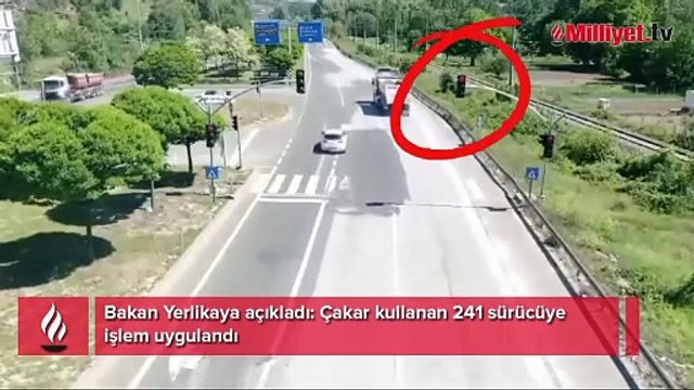 Çakar kullanan 241 sürücüye işlem uygulandı