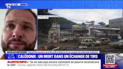 Nouvelle-Calédonie: "La situation sécuritaire est catastrophique" assure Nicolas Metzdorf (député Renaissance)