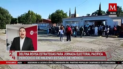 Delfina Gómez revisa estrategias para una jornada electoral pacífica en Edomex