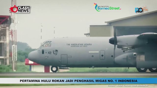 Kedatangan Pesawat C-130J Super Hercules A-1342 di Lanud Halim Perdanakusuma