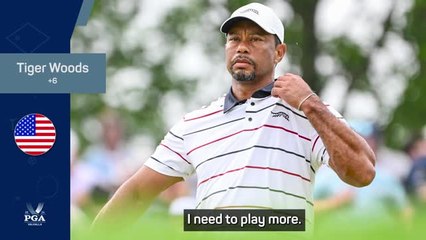 Tải video: Woods confident his form will improve after missing PGA Championship cut