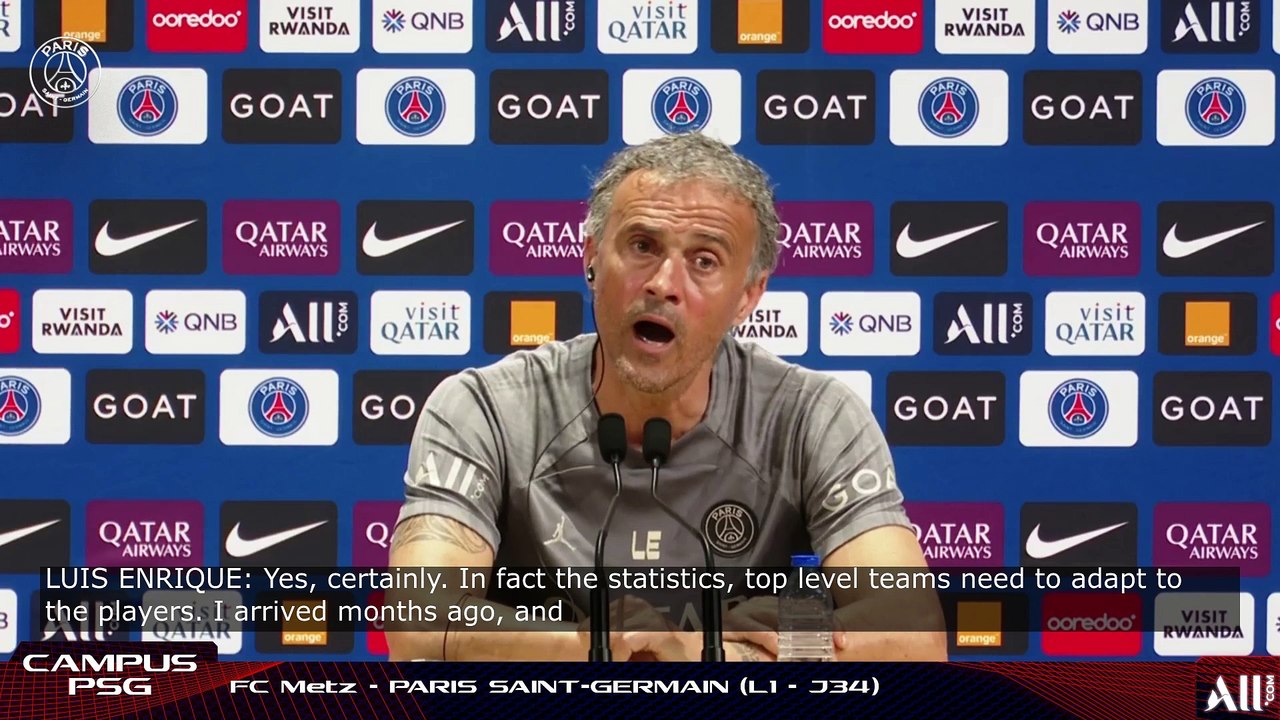 Replay : La conf de presse de Luis Enrique avant Metz