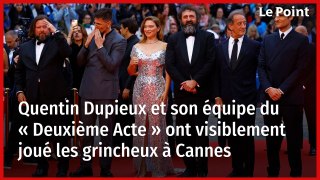 Quentin Dupieux et son équipe du « Deuxième Acte » ont visiblement joué les grincheux à Cannes