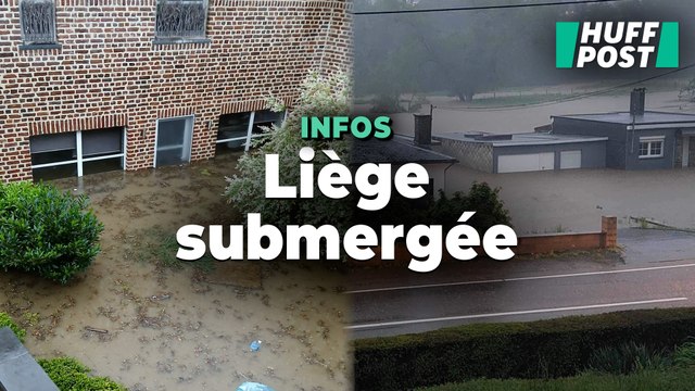 À Liège, les images angoissantes de la montée des eaux après des pluies torrentielles
