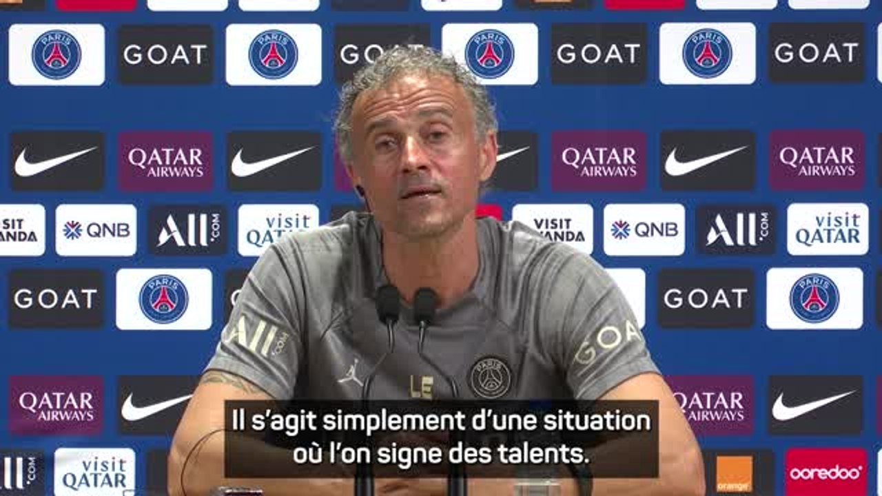 PSG - Luis Enrique : "On ne recrute pas des joueurs en fonction de leur âge mais de leur talent"