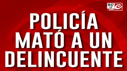 E nfrentamiento, tiroteo y muerte: policía mató a delincuente