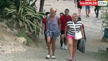 Alanya'ya 180 turist gemiyle geldi