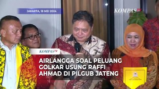 Respons Airlangga soal Peluang Golkar Usung Raffi Ahmad di Pilgub Jateng