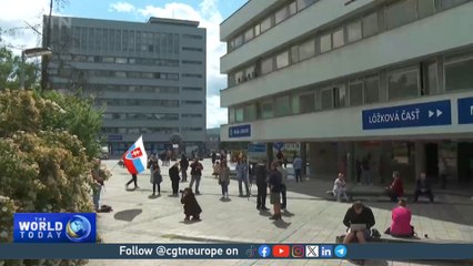 Скачать видео: Calls for unity in Slovakia after Fico’s assassination attempt