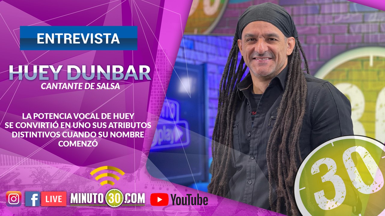 Huey Dunbar, cantante de salsa que estará en concierto en Medellín