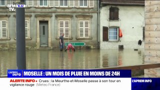 Crues en Moselle: un mois de pluie en moins de 24 heures