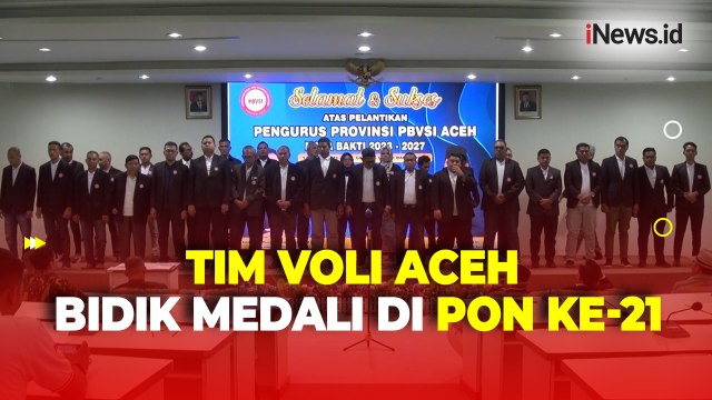 Pelantikan Pengurus PBVSI Aceh 2023-2027, Tim Voli Aceh Targetkan Emas di PON ke-21