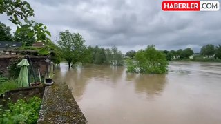 Almanya'nın Saarland eyaletinde şiddetli yağışlar sel ve su baskınlarına yol açtı