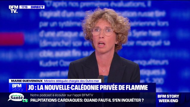 La Nouvelle-Calédonie privée de la flamme olympique: On est tous frappés d'une grande tristesse , assure Marie Guévenoux, ministre déléguée chargée des Outre-mer