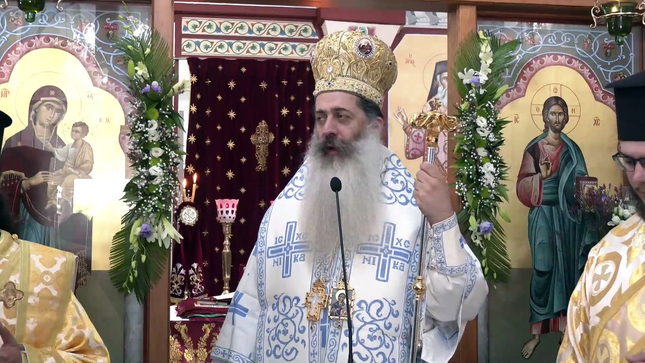 Στα εγκαίνια του παρεκκλησίου του Οσίου Βησσαρί...