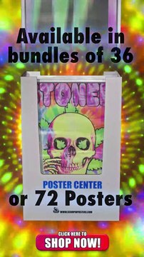 Shrink Wrap Poster Bin by Scorpio Posters - Distributed by Black Ball Corp.