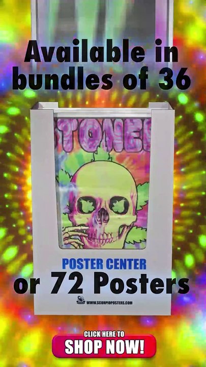 Shrink Wrap Poster Bin by Scorpio Posters - Distributed by Black Ball Corp.