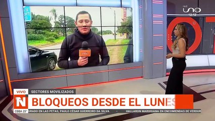 bloqueos desde el lunes (móvil Claudia Pacheco