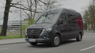 Mercedes-Benz Sprinter in Tenorite grey Driving Video