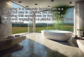 "Imaginative Bath Time: AquaTop Display"