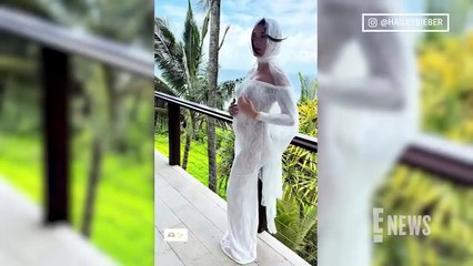 Hailey Bieber FLAUNTS Her Baby Bump in Cute New Photos! E! News