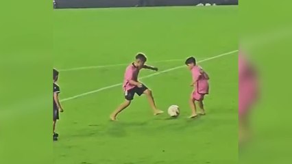 Le tiran un caño al hijo de Messi: el desenlace lo han visto ya más de 11M de personas