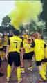 La joie des jeunes U14 après leur victoire face à l'Entente Orchies Landas 9 - 0 en coupe de l'Escaut