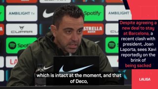 'Nothing has changed' - Xavi on Barca future
