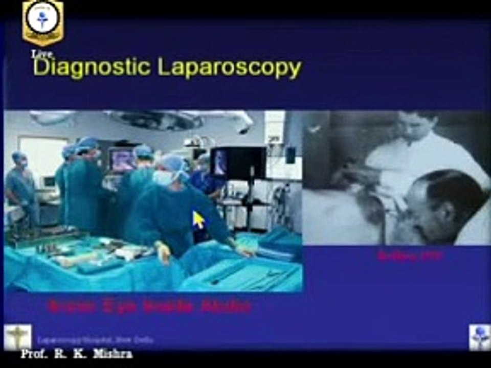 Dr R K Mishra delivering lecture on Introduction of Minimal Access Surgery Part III(0)