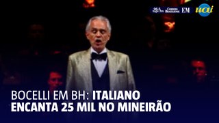 Andrea Bocelli encanta 25 mil pessoas em show no Mineirão