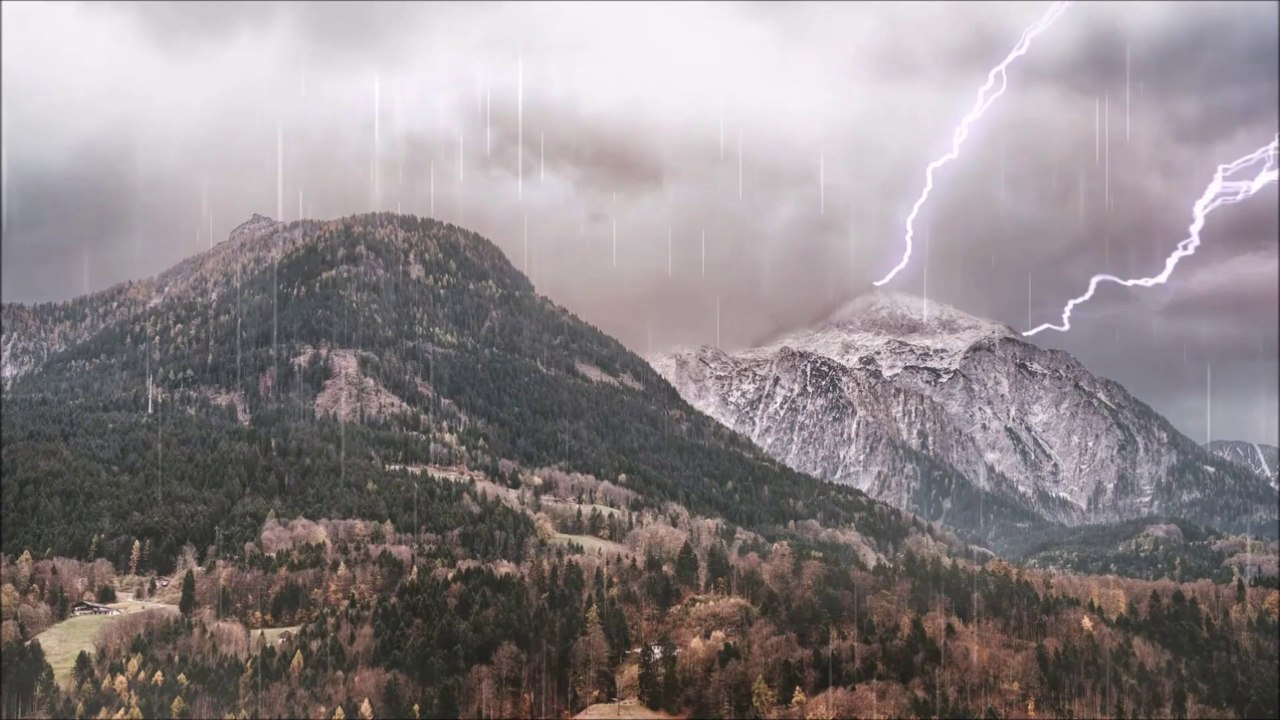 Electric Storm in the Mountain
