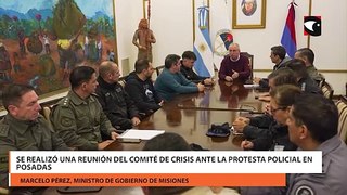 Se realizó una reunión del Comité de crisis ante la protesta policial en Posadas