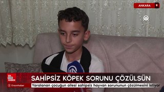 Ankara'da yaralanan çocuğun ailesi sahipsiz hayvan sorununun çözülmesini istiyor