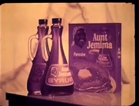 1960s Aunt Jemima syrup TV commercial - cute kids eating the syrup from a spoon