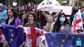Georgia: jóvenes y estudiantes lideran las manifestaciones contra la ley de 'agentes extranjeros'