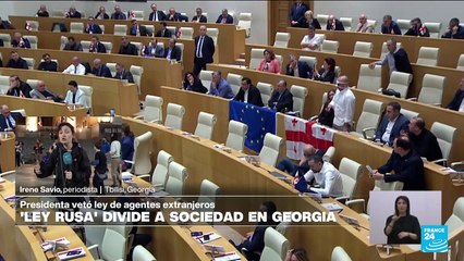 Informe desde Tbisili: protestas tras veto de Zourabichvili a ley de 'agentes extranjeros'