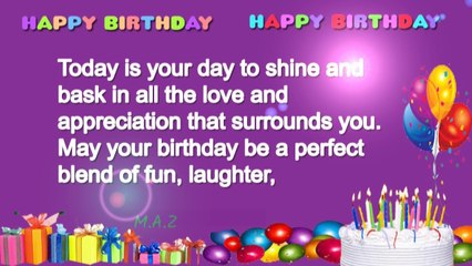 Happy Birthday Wishes for Someone Special - English Voice Male