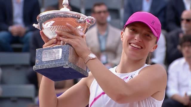 Świątek beats Sabalenka to claim 10th WTA 1000 title