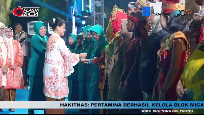 Iriana Joko Widodo Hadiri Puncak Peringatan HKG PKK Ke-52 di Kota Surakarta. Sejumlah Kader Peroleh Penghargaan Adhi Bhakti Utama