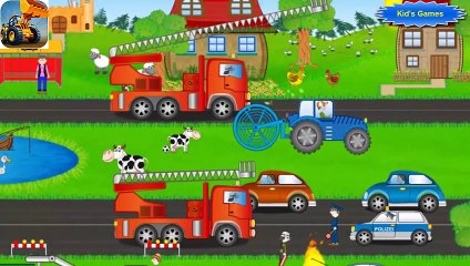 رافعة حفارة آلات البناء فيديوهات للأطفال سيارة لعبة