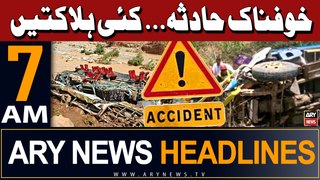 ARY News 7 AM Headlines 19th May 2024 | Truck accident in Khushab district