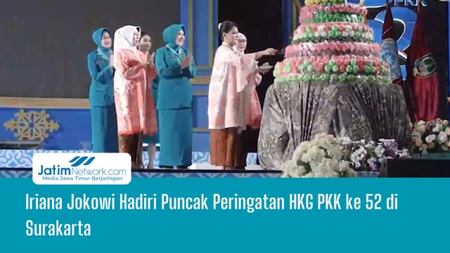 Iriana Jokowi Hadiri Puncak Peringatan HKG PKK ke 52 di Surakarta